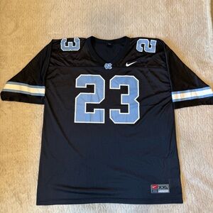 North Carolina Nike Football Jersey Vintage Mens XXL Black UNC College